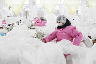 全州近百家企業(yè)在疫情期間保障生產(chǎn)，防護(hù)用品企業(yè)全面發(fā)力